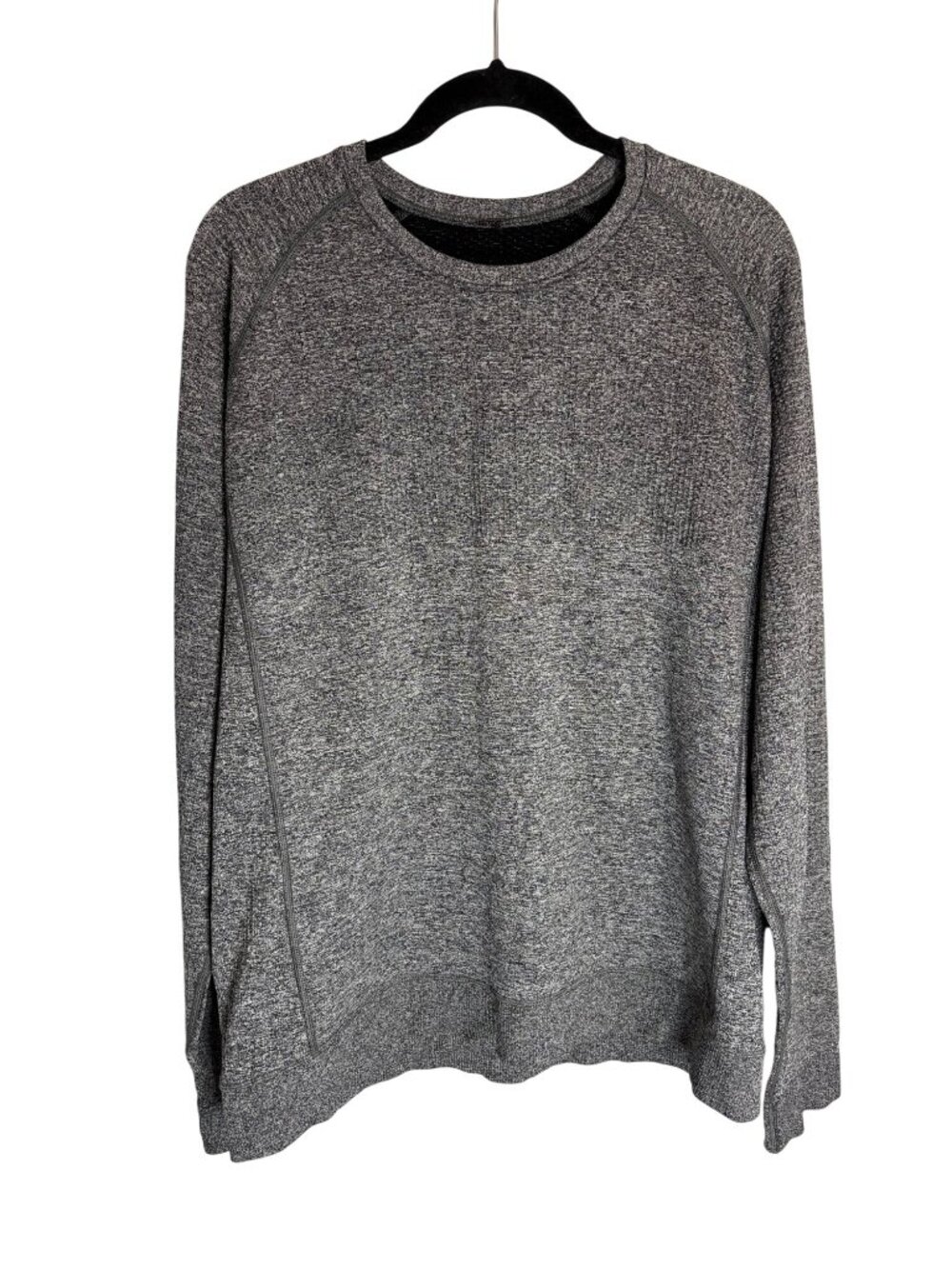 Lululemon Sweater Mens Large Gray Engineered Warmth Crew Neck Pullover-sz approx